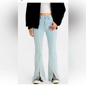 726 HIGH RISE FLARE SPLIT HEM WOMEN'S JEANS W27 L34